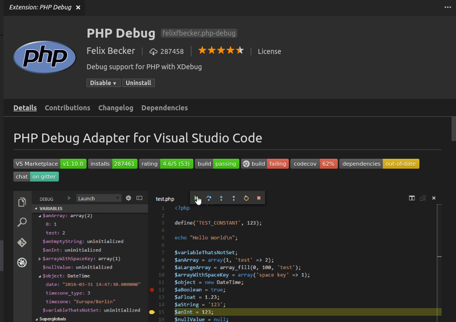 Debugging Laravel Application in Visual Studio Code